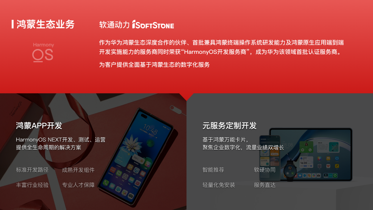 共拓鴻蒙云市場 | 軟通動力聯合華為云推出鴻蒙應用聯營商品