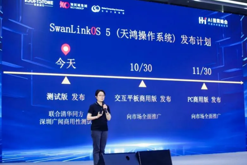 軟通動力子公司鴻湖萬聯重磅發布SwanLinkOS 5 擘畫開源鴻蒙AI PC新篇章